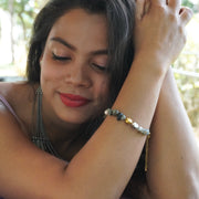 Fluorite Bracelet: Heart Charm